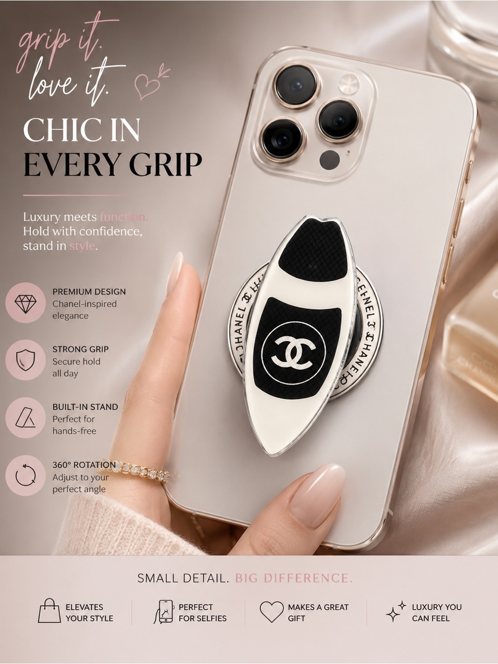 Phone Grip and Stand charm
